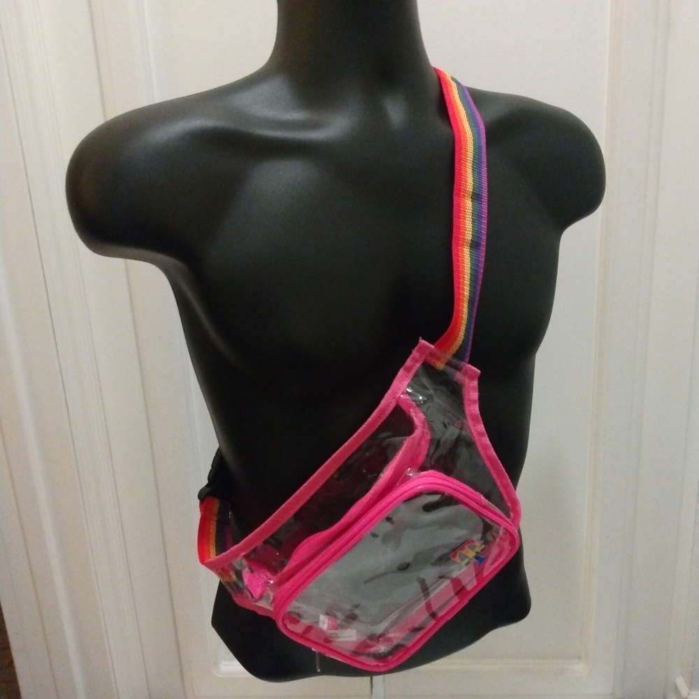 Rainbow Vinyl Fanny Pack